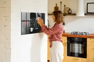 Bon appetit feliratú fali üzenőtábla