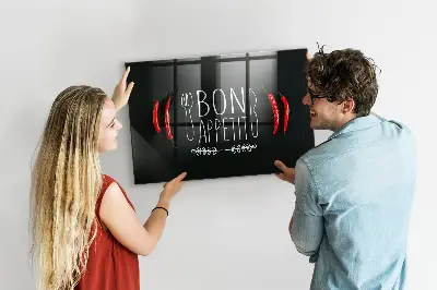 Bon appetit feliratú fali üzenőtábla