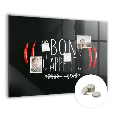 Bon appetit feliratú fali üzenőtábla