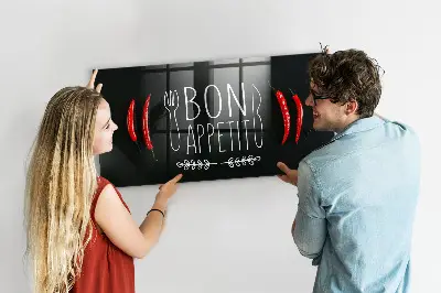 Bon appetit feliratú fali üzenőtábla