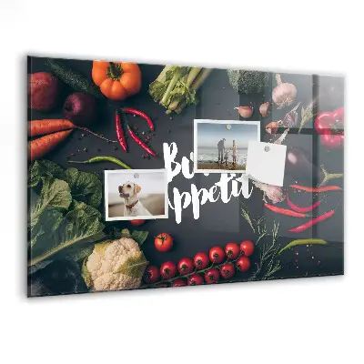 Bon appetit feliratú fali üzenőtábla