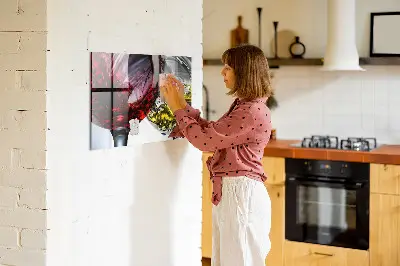 Borospohár mintás fali mágneses tábla