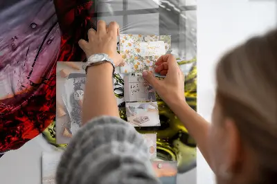 Borospohár mintás fali mágneses tábla