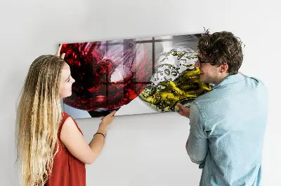 Borospohár mintás fali mágneses tábla