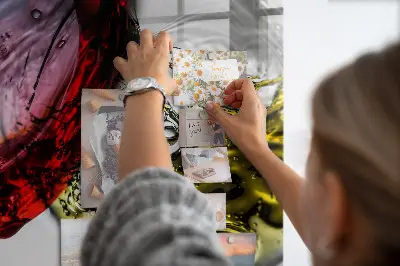 Borospohár mintás fali mágneses tábla