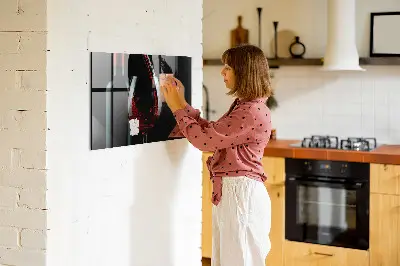 Fali mágneses tábla Egy üveg bor