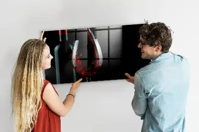 Fali mágneses tábla Egy üveg bor