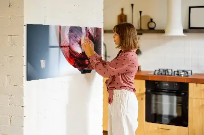 Mágneses fali tábla borospohár mintával