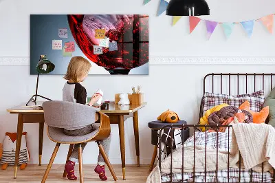 Mágneses fali tábla borospohár mintával