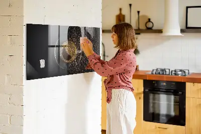 Mágneses fali tábla Egy csésze kávé mintával