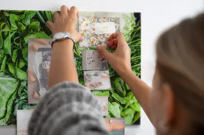 Zöldségek mintás fali üzenőtábla