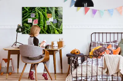 Zöldpaprika mintás fali mágneses tábla