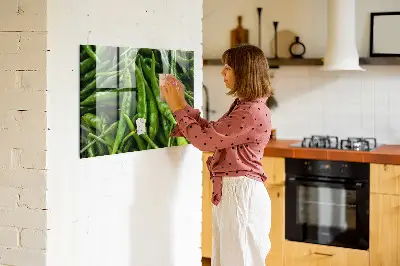 Zöldpaprika mintás fali mágneses tábla