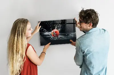Fali üzenőtábla paradicsom mintával