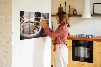Fali mágneses tábla kávézacskókhoz