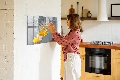 Mágneses fali tábla Citrusfélék vízben