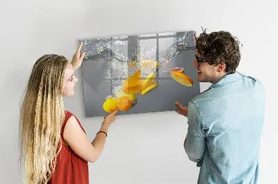 Mágneses fali tábla Citrusfélék vízben