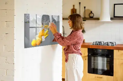 Mágneses fali tábla Citrusfélék vízben
