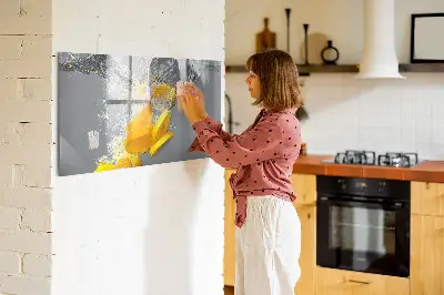 Mágneses fali tábla Citrusfélék vízben