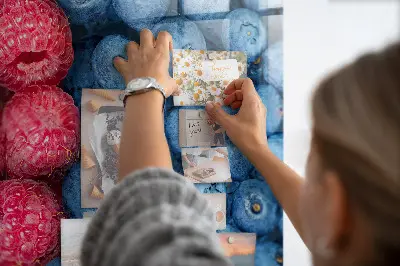 áfonya és málna mintával