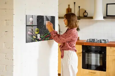 Mágneses fali fűszertartó tábla