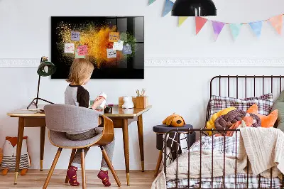 Kiömlött fűszerek mintás mágneses fali tábla