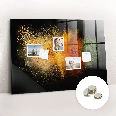 Kiömlött fűszerek mintás mágneses fali tábla