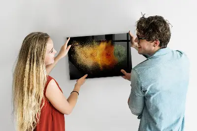 Kiömlött fűszerek mintás mágneses fali tábla