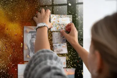 Fűszer absztrakció mintás fali üzenőtábla