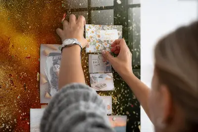 Fűszer absztrakció mintás fali üzenőtábla