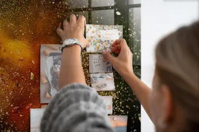 Fűszer absztrakció mintás fali üzenőtábla
