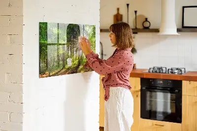 Erdei napfelkelte mágneses fali tábla
