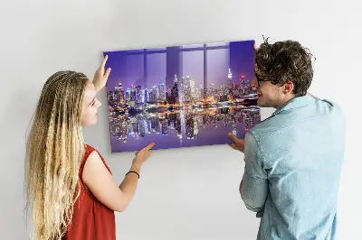 New York éjszaka fali üzenőtábla