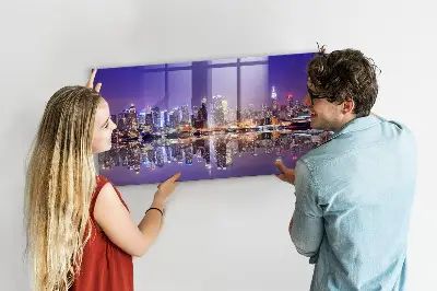New York éjszaka fali üzenőtábla