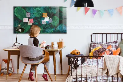 Természet levelek mintás fali üzenőtábla