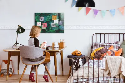 Természet levelek mintás fali üzenőtábla