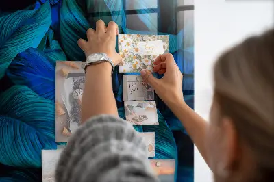 Trópusi természet mintás mágneses fali tábla