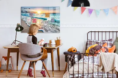 Tengerparti homok mintás fali üzenőtábla