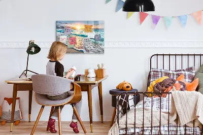 Tengerparti homok mintás fali üzenőtábla