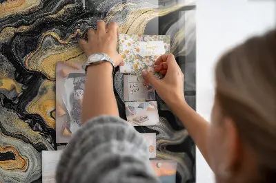 Arany márvány mintás falra szerelhető mágneses tábla