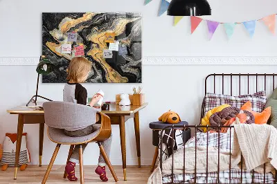 Arany márvány mintás falra szerelhető mágneses tábla