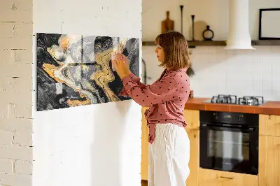 Arany márvány mintás falra szerelhető mágneses tábla