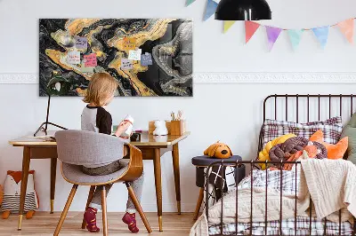 Arany márvány mintás falra szerelhető mágneses tábla