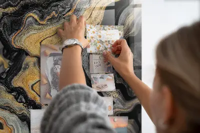 Arany márvány mintás falra szerelhető mágneses tábla