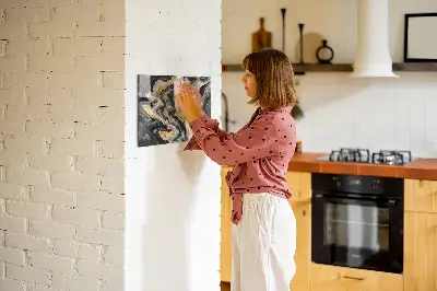 Arany márvány mintás falra szerelhető mágneses tábla