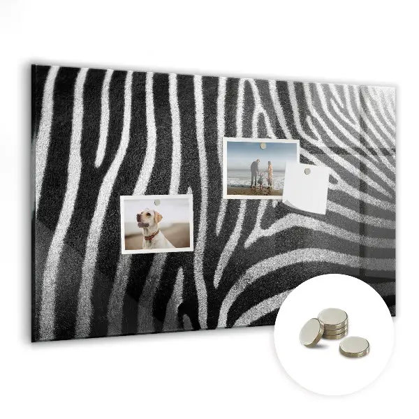 Zebra mintás fali üzenőtábla