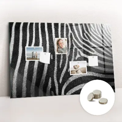 Zebra mintás fali üzenőtábla
