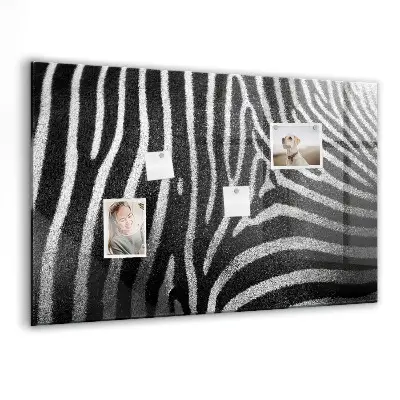 Zebra mintás fali üzenőtábla