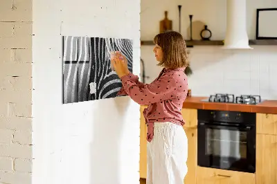 Zebra mintás fali üzenőtábla