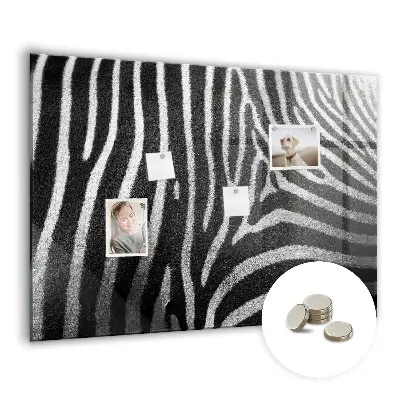 Zebra mintás fali üzenőtábla